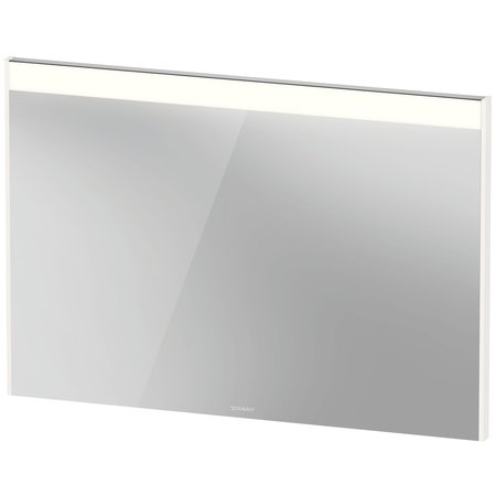 DURAVIT Brioso Mirror, 40 1/8 X1 3/8 X27 1/2  White High Gloss, Light Field, Square, Switch & External BR7023022226000